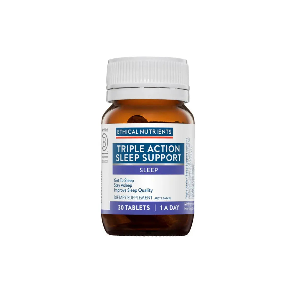 Triple Action Sleep Support 30 Tablets Ethical Nutrients