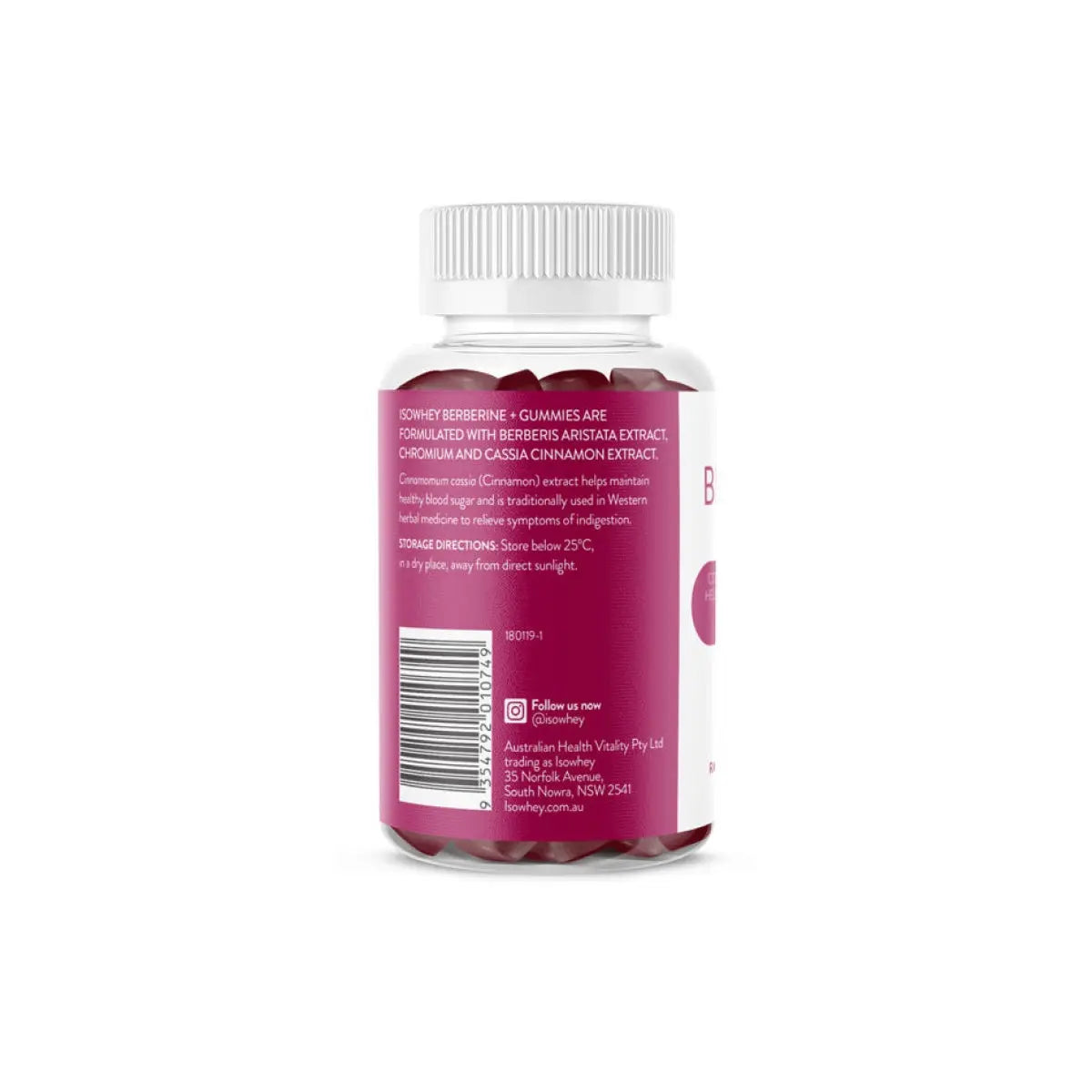 Berberine Gummies 50 Pastilles Isowhey