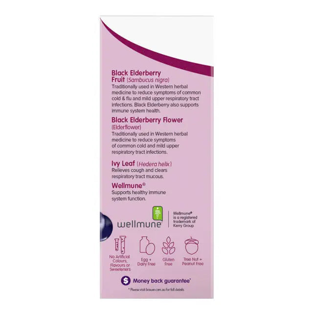 Brauer Sambucus Black Elderberry Adult Immune Forte 200ml Brauer