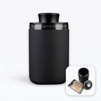 glass and silicone storage jar 