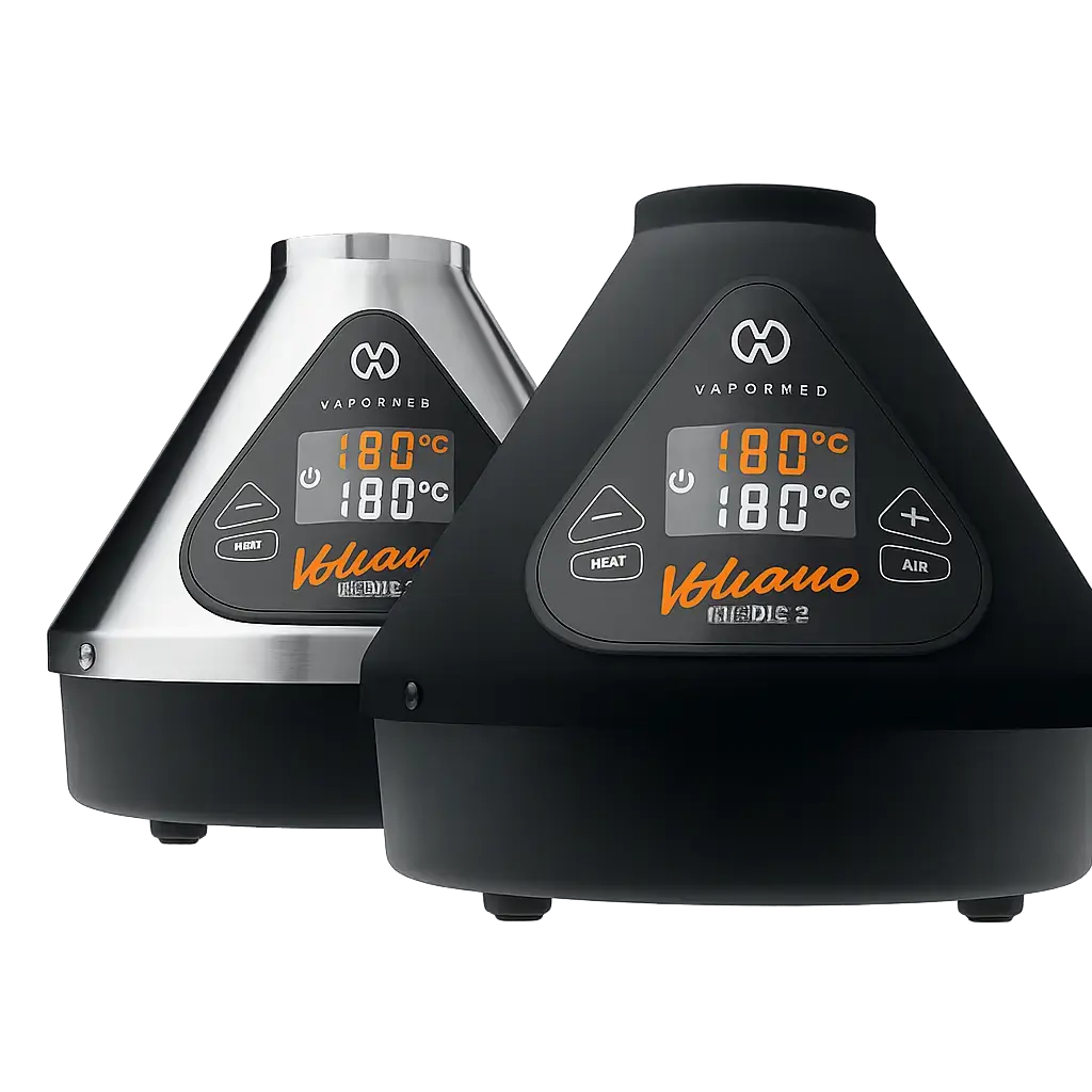 Storz and Bickel Volcano Medic 2 Destop Vaporizer Silver and Onyx