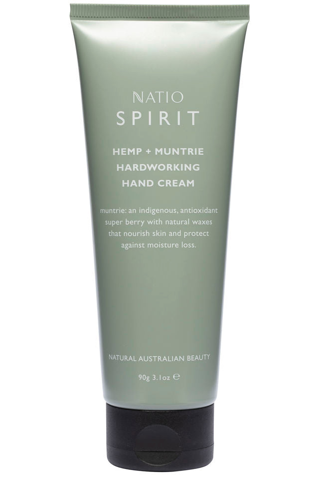 Natio Spirit Hemp + Muntrie Hardworking Hand Cream 90g